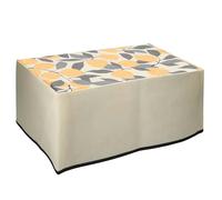 kwmobile Housse Compatible avec DeskJet 4120e / DeskJet 4155e / 4220e - Housse de Protection Couverture pour Imprimante - Citrons Jaune-Vert-Beige