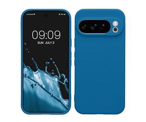 kwmobile Housse Compatible avec Google Pixel 10 Pro Coque - Housse de téléphone en TPU avec Protection Appareil Photo - Bleu récif