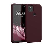 kwmobile Housse Compatible avec Google Pixel 4a 5G Coque - Housse de téléphone Souple et Fine en TPU Silicone - Bordeaux Violet