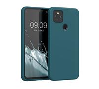 kwmobile Housse Compatible avec Google Pixel 4a 5G Coque - Housse de téléphone Souple et Fine en TPU Silicone - pétrole Mat