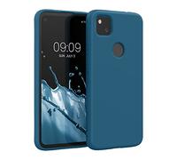 kwmobile Housse Compatible avec Google Pixel 4a Coque - Housse de téléphone Souple et Fine en TPU Silicone - pétrole
