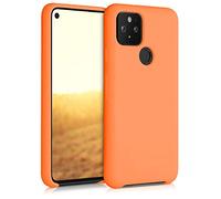 kwmobile Housse Compatible avec Google Pixel 5 Coque - Housse de téléphone Protection Souple en TPU Silicone - Orange fruitée