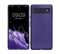 kwmobile Housse Compatible avec Google Pixel 6a Coque - Housse de téléphone Protection Souple en TPU - Bleu Violet métallique