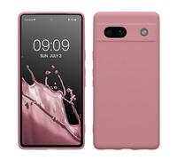 kwmobile Housse Compatible avec Google Pixel 7a Coque - Housse de téléphone en TPU avec Protection Appareil Photo - Rose Ancien