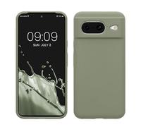 kwmobile Housse Compatible avec Google Pixel 8 Coque - Housse de téléphone Protection Souple en TPU Silicone - Vert Gris