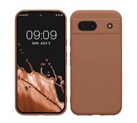 kwmobile Housse Compatible avec Google Pixel 8a Coque - Housse de téléphone en TPU avec Protection Appareil Photo - Moka