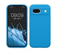 kwmobile Housse Compatible avec Google Pixel 8a Coque - Housse de téléphone Protection Souple en TPU Silicone - Bleu radieux