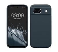 kwmobile Housse Compatible avec Google Pixel 8a Coque - Housse de téléphone Protection Souple en TPU Silicone - Ardoise foncée