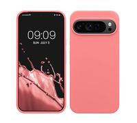 kwmobile Housse Compatible avec Google Pixel 9 Pro XL Coque - Housse de téléphone Protection Souple en TPU Silicone - Corail Pastel
