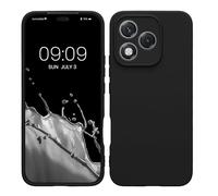 kwmobile Housse Compatible avec Honor 400 Lite Coque - Housse de téléphone en TPU avec Protection Appareil Photo - Noir Mat