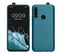 kwmobile Housse Compatible avec Honor 9X (EU-Version) Coque - Housse de téléphone Protection Souple en TPU - Bleu métal