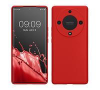 kwmobile Housse Compatible avec Honor Magic5 Lite 5G Coque - Housse de téléphone en TPU avec Protection Appareil Photo - Rouge