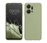 kwmobile Housse Compatible avec Honor X7a Coque - Housse de téléphone en TPU avec Protection Appareil Photo - Vert Gris