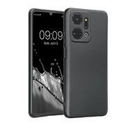 kwmobile Housse Compatible avec Honor X7a Coque - Housse de téléphone Protection Souple en TPU - Gris métallique