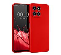 kwmobile Housse Compatible avec Honor X8 5G / X6 / 70 Lite 5G Coque - Housse de téléphone Protection Souple en TPU - Rouge foncé métallique