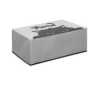 kwmobile Housse Compatible avec HP DeskJet 2755e / DeskJet 2720e / 2710e / 2820e / 2721e - Housse de Protection Couverture pour Imprimante - Chat Noir Gris-Noir