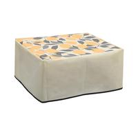 kwmobile Housse Compatible avec HP DeskJet 2755e / DeskJet 2720e / 2710e / 2820e / 2721e - Housse de Protection Couverture pour Imprimante - Citrons Jaune-Vert-Beige