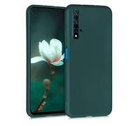 kwmobile Housse Compatible avec Huawei Nova 5T Coque - Housse de téléphone Protection Souple en TPU - pétrole métallique