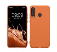 kwmobile Housse Compatible avec Huawei P30 Lite Coque - Housse de téléphone Protection Souple en Silicone - Abricot Chaud