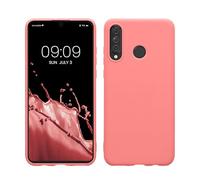 kwmobile Housse Compatible avec Huawei P30 Lite Coque - Housse de téléphone Protection Souple en Silicone - Corail Pastel