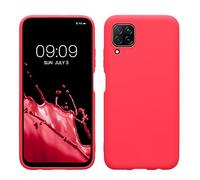 kwmobile Housse Compatible avec Huawei P40 Lite Coque - Housse de téléphone Protection Souple en Silicone - Rose Fluo