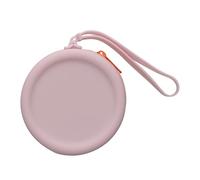 kwmobile Housse Compatible avec in-Ear Headphones Coque écouteurs sans Fil - Pochette avec Fermeture éclair et Sangle Poignet 7 x 7 cm - Violet Clair