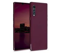 kwmobile Housse Compatible avec LG Velvet Coque - Housse de téléphone Protection Souple en Silicone - Bordeaux Violet
