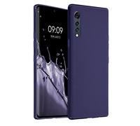 kwmobile Housse Compatible avec LG Velvet Coque - Housse de téléphone Protection Souple en Silicone - Deep Ocean