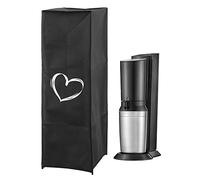 kwmobile Housse compatible avec machines Soda Stream Crystal 2.0 - Housse de protection intégrale pour machine à eau gazeuse et soda - blanc-noir