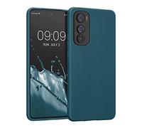 kwmobile Housse Compatible avec Motorola Edge 30 Coque - Housse de téléphone Protection Souple en Silicone - pétrole