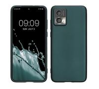 kwmobile Housse Compatible avec Motorola Edge 30 Neo Coque - Housse de téléphone Protection Souple en TPU - pétrole métallique