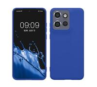 kwmobile Housse Compatible avec Motorola Edge 60 Neo / 50 Neo/ThinkPhone 25 Coque - Housse de téléphone Protection Souple en Silicone - Bleu Baltique