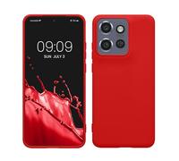 kwmobile Housse Compatible avec Motorola Edge 60 Neo / 50 Neo/ThinkPhone 25 Coque - Housse de téléphone Protection Souple en Silicone - Rouge Classique