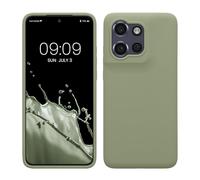 kwmobile Housse Compatible avec Motorola Edge 60 Neo/Edge 50 Neo/ThinkPhone 25 Coque - Housse de téléphone Protection Souple en TPU Silicone - Vert Gris