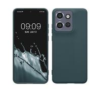 kwmobile Housse Compatible avec Motorola Edge 60 Neo/Edge 50 Neo/ThinkPhone 25 Coque - Housse de téléphone Protection Souple en Silicone - Ardoise foncée