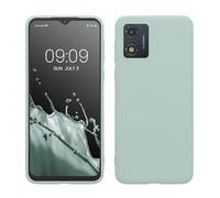 kwmobile Housse Compatible avec Motorola Moto E13 Coque - Housse de téléphone Protection Souple en Silicone - Cool Mint