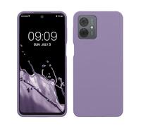 kwmobile Housse Compatible avec Motorola Moto G14 Coque - Housse de téléphone Protection Souple en TPU Silicone - Violet Clair