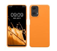 kwmobile Housse Compatible avec Motorola Moto G24 / E14 / G04 / G04s Coque - Housse de téléphone Protection Souple en TPU Silicone - Orange fruitée
