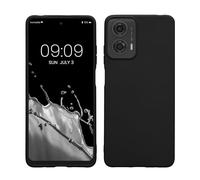 kwmobile Housse Compatible avec Motorola Moto G24 / E14 / G04 / G04s Coque - Housse de téléphone Protection Souple en Silicone - Noir Mat