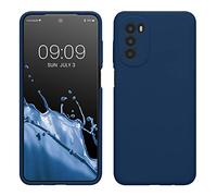 kwmobile Housse Compatible avec Motorola Moto G52 / Moto G82 5G Coque - Housse de téléphone Protection Souple en TPU Silicone - Bleu Marine