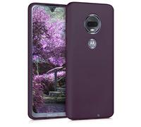 kwmobile Housse Compatible avec Motorola Moto G7 / Moto G7 Plus Coque - Housse de téléphone Protection Souple en TPU - Bordeaux métallique