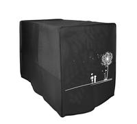 kwmobile Housse compatible avec Ninja Double Stack XL (9,5L) housse - Housse de protection intégrale pour friteuse à chaud friteuse sans huile - blanc-noir