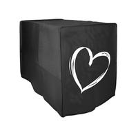 kwmobile Housse compatible avec Ninja Double Stack XL (9,5L) housse - Housse de protection intégrale pour friteuse à chaud friteuse sans huile - blanc-noir
