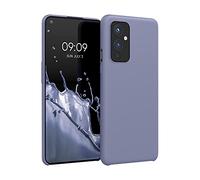 kwmobile Housse Compatible avec OnePlus 9 (EU/NA Version) Coque - Housse de téléphone Protection Souple en TPU Silicone - Gris Lavande