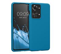 kwmobile Housse Compatible avec OnePlus Nord 2T 5G Coque - Housse de téléphone Protection Souple en TPU Silicone - Bleu Vif