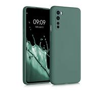 kwmobile Housse Compatible avec OnePlus Nord Coque - Housse de téléphone Souple et Fine en TPU Silicone - Vert Sapin