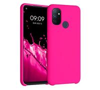 kwmobile Housse Compatible avec OnePlus Nord N100 Coque - Housse de téléphone Protection Souple en TPU Silicone - Rose Fluo