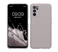 kwmobile Housse Compatible avec Oppo A16 / A16s / A54s Coque - Housse de téléphone en Silicone avec Protection Appareil Photo - Nuage Violet