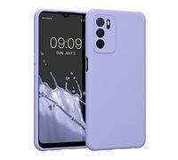kwmobile Housse Compatible avec Oppo A16 / A16s / A54s Coque - Housse de téléphone en Silicone avec Protection Appareil Photo - Violet Pastel