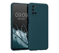 kwmobile Housse Compatible avec Oppo A52 / A72 (4G) Coque - Housse de téléphone en Silicone avec Protection Appareil Photo - pétrole Mat